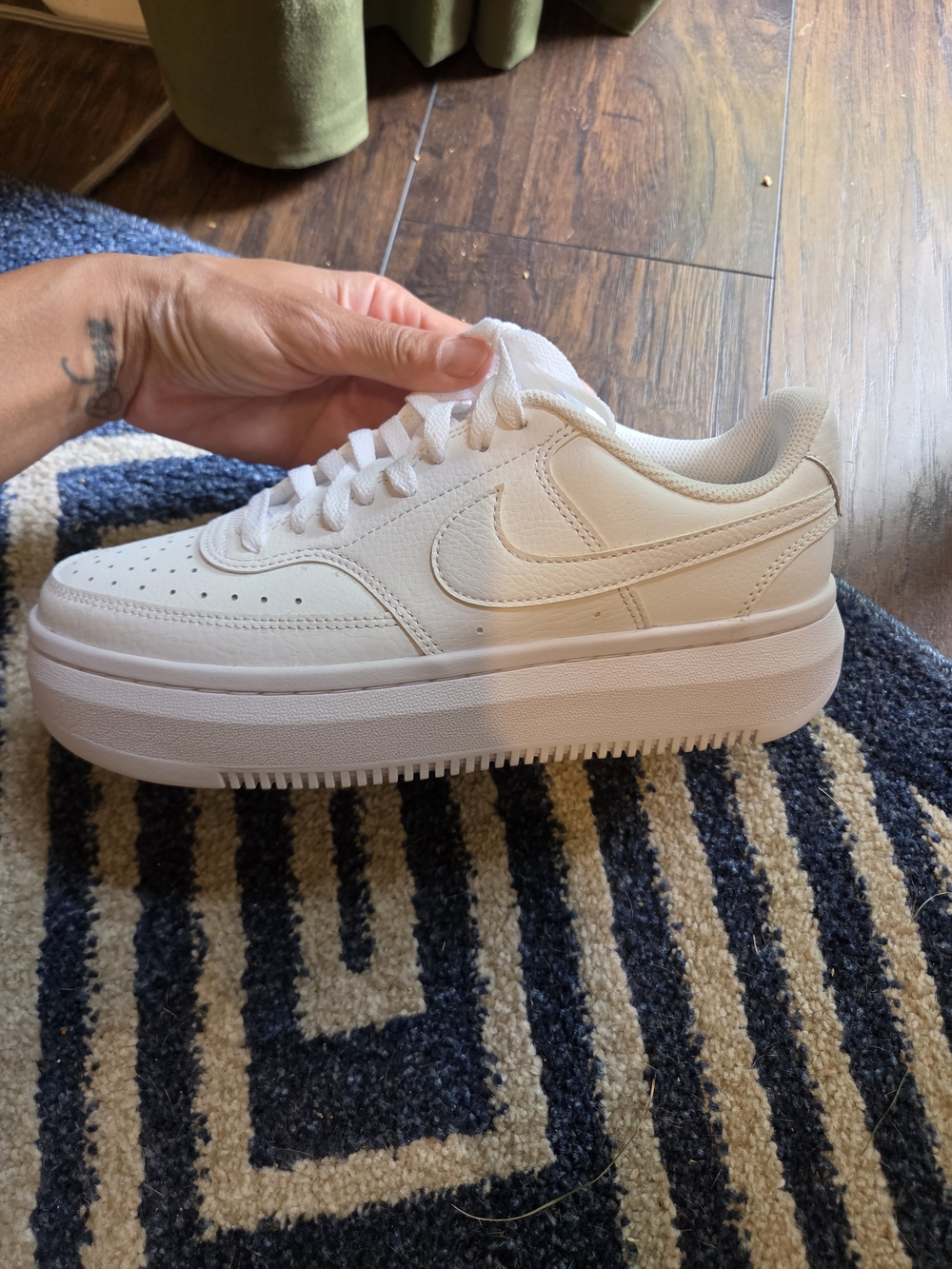 Nike Women's White Platform Sneakers